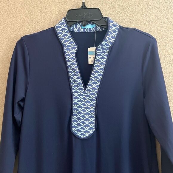 NWT J. McLaughlin Navy Carmine Dress w/ Pockets - Picture 3 of 12